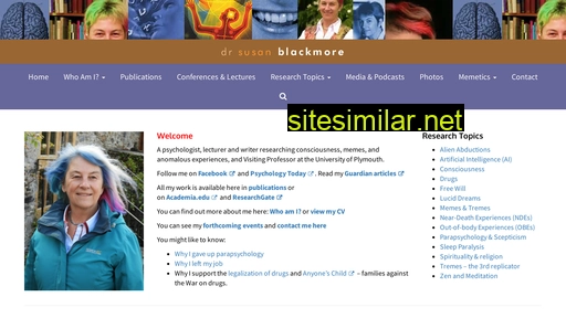 Susanblackmore similar sites