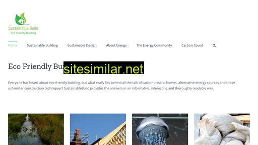sustainablebuild.co.uk alternative sites