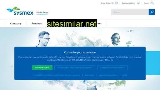 sysmex.co.uk alternative sites
