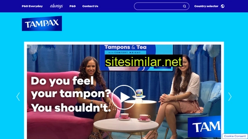 tampax.co.uk alternative sites