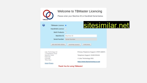 Tbmaster similar sites