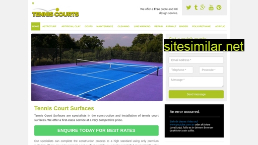 tenniscourtsurfaces.org.uk alternative sites