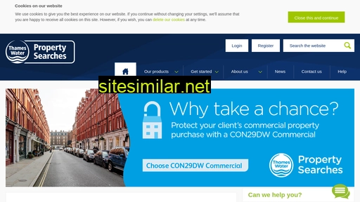 thameswater-propertysearches.co.uk alternative sites