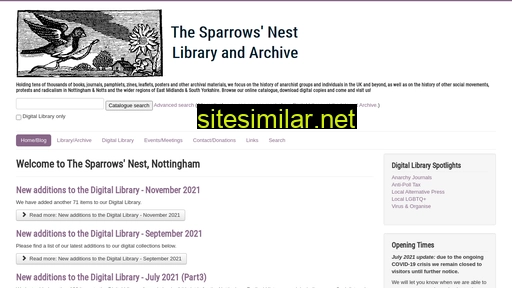 thesparrowsnest.org.uk alternative sites