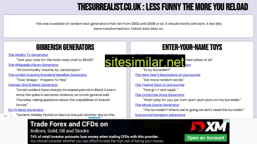 thesurrealist.co.uk alternative sites