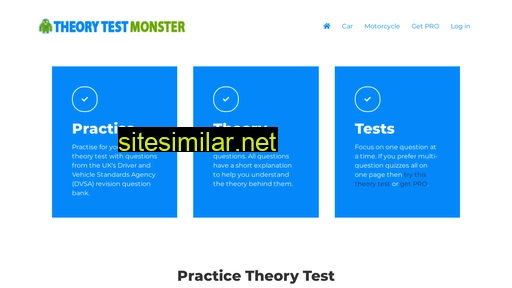 theorytestmonster.uk alternative sites