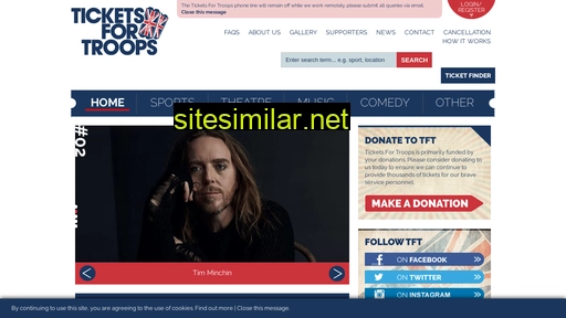 Ticketsfortroops similar sites