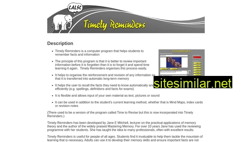 timelyreminders.co.uk alternative sites
