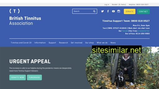 tinnitus.org.uk alternative sites
