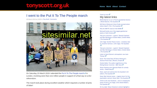 tonyscott.org.uk alternative sites