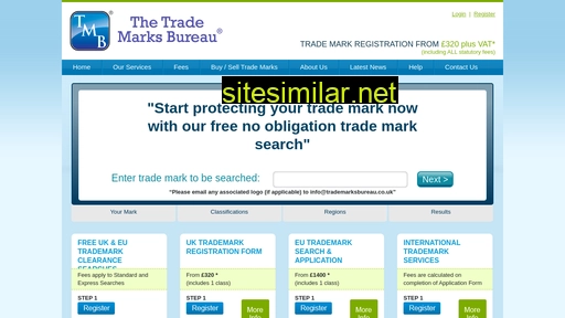 trademarksbureau.co.uk alternative sites