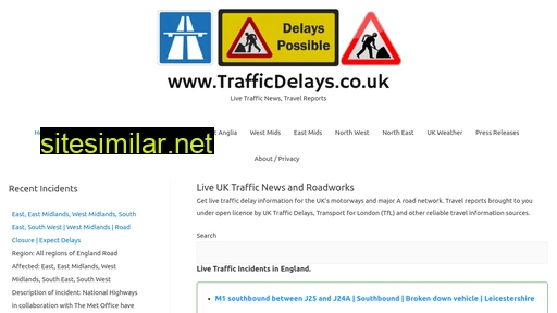 trafficdelays.co.uk alternative sites