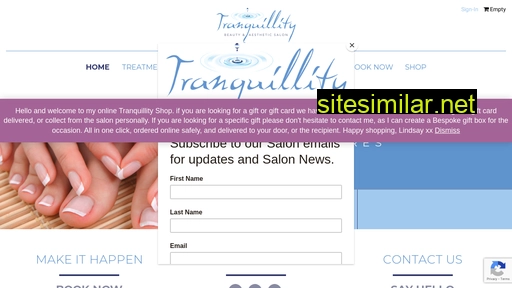 tranquillitybeautystudio.co.uk alternative sites