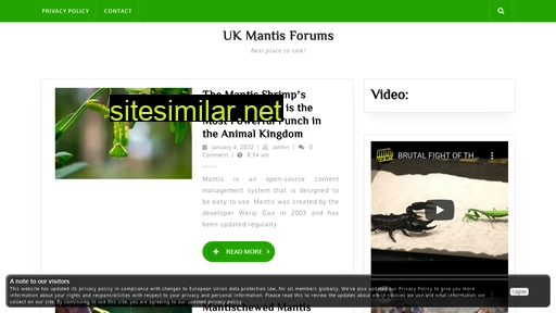 ukmantisforums.co.uk alternative sites