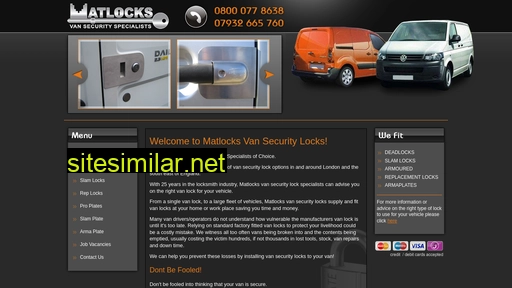 Van-security-locks similar sites