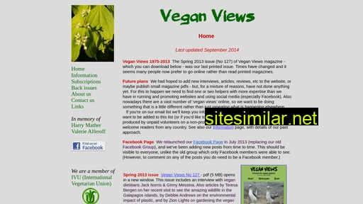veganviews.org.uk alternative sites