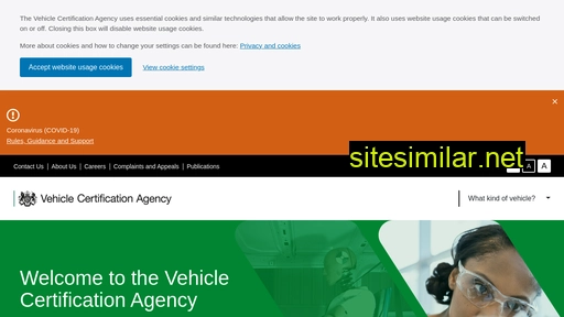 vehicle-certification-agency.gov.uk alternative sites