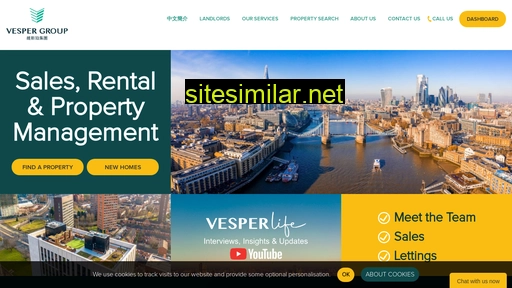 vespergroup.co.uk alternative sites