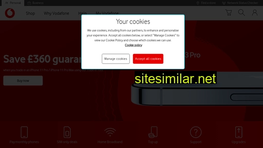Vodafone similar sites