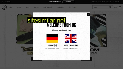volcom.co.uk alternative sites