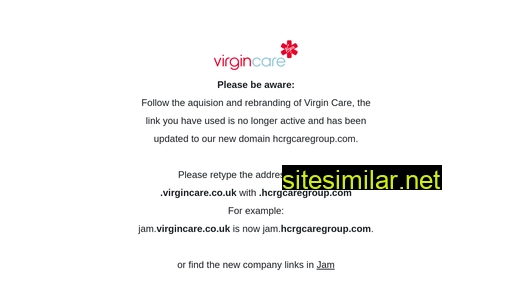 webmail.virgincare.co.uk alternative sites