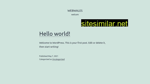 Webwales similar sites