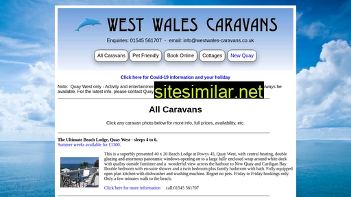 westwales-caravans.co.uk alternative sites