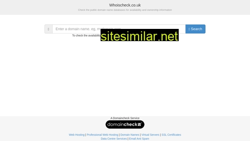 whoischeck.co.uk alternative sites