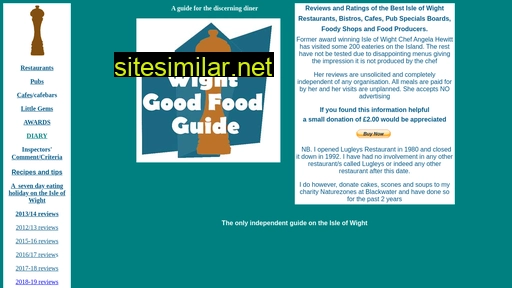 wightgoodfoodguide.co.uk alternative sites