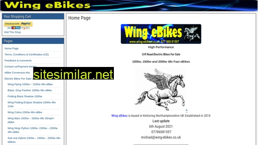 wing-ebikes.co.uk alternative sites