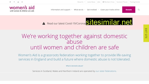 womensaid.org.uk alternative sites