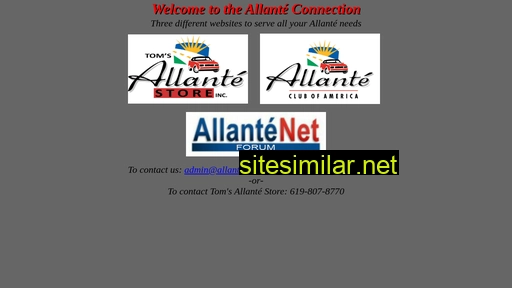 Allante similar sites