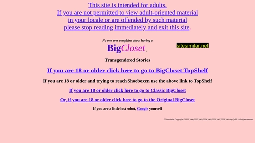 Bigclosetr similar sites