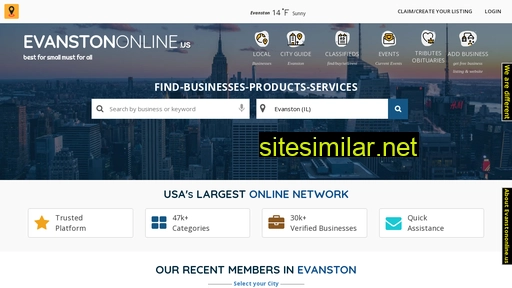 evanstononline.us alternative sites