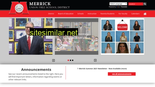 merrick.k12.ny.us alternative sites