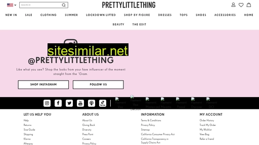 prettylittlething.us alternative sites