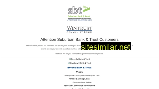sbtbanknow.wintrust.us alternative sites