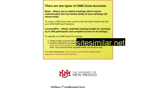 unm.zoom.us alternative sites