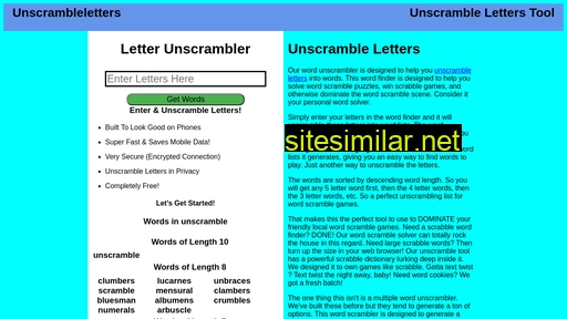unscrambleletters.us alternative sites