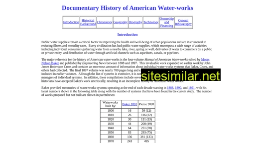 waterworkshistory.us alternative sites