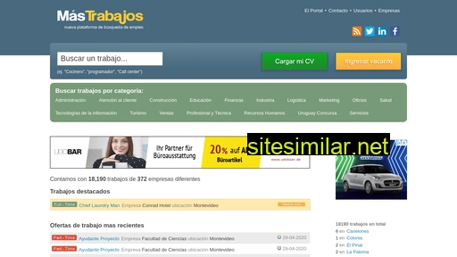 mastrabajos.com.uy alternative sites