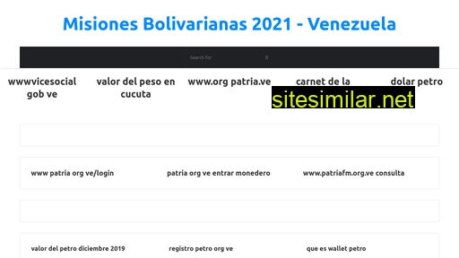 misionesbolivarianas.com.ve alternative sites