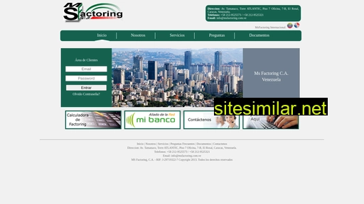 msfactoring.com.ve alternative sites
