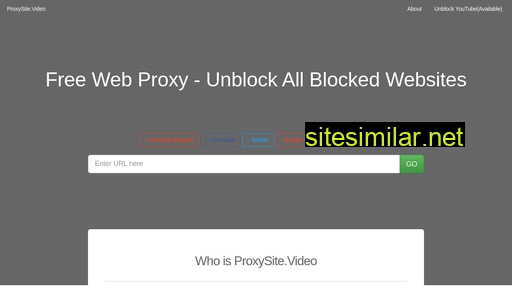proxysite.video alternative sites