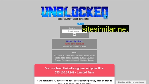 Unblocked2 similar sites