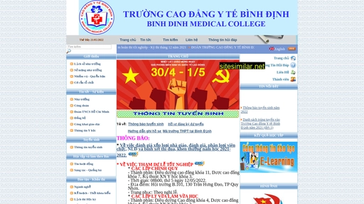 caodangytebinhdinh.edu.vn alternative sites