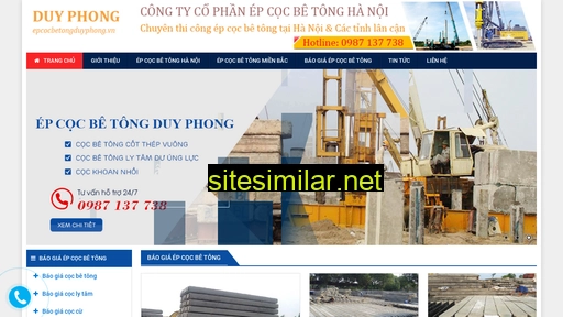epcocbetongduyphong.vn alternative sites