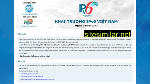 Vietnamipv6launch similar sites