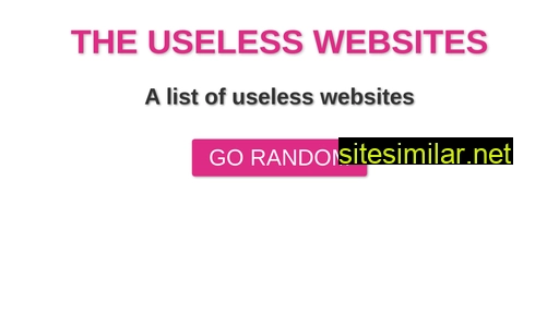 The-useless similar sites