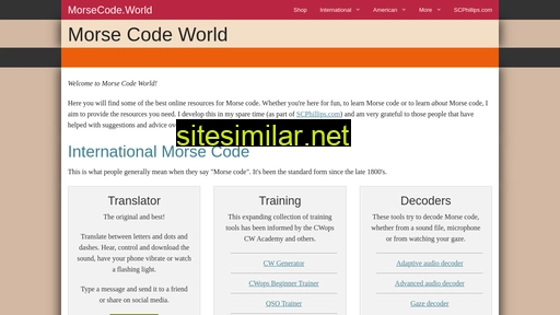 morsecode.world alternative sites